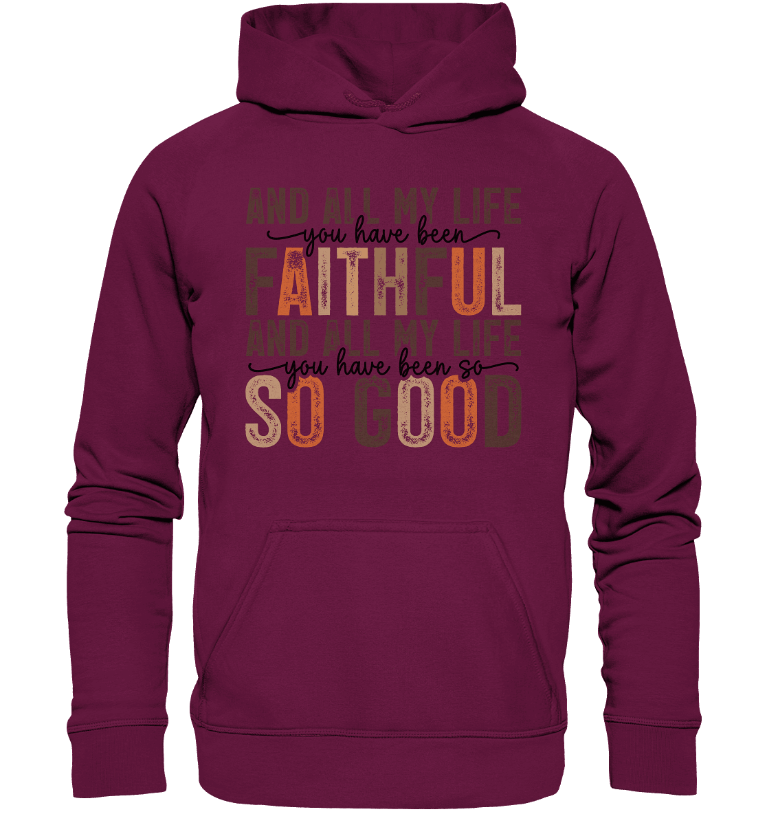 All My Life – Treue und Güte - Kids Premium Hoodie - Kids & Babys - Burgund - GfoitMa