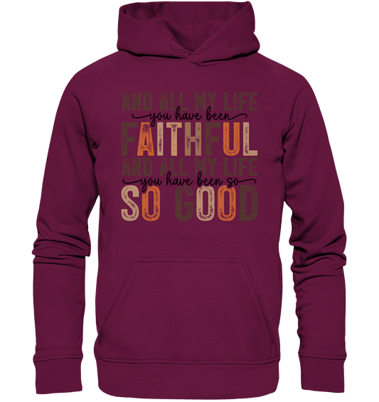 All My Life – Treue und Güte - Kids Premium Hoodie - Kids & Babys - Burgund - GfoitMa