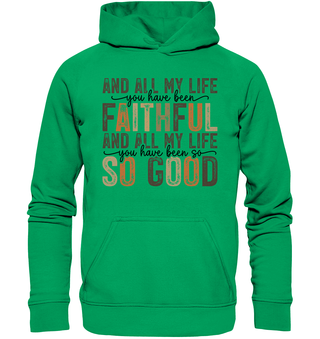 All My Life – Treue und Güte - Kids Premium Hoodie - Kids & Babys - Kelly Green - GfoitMa