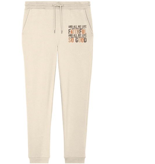 All My Life – Treue und Güte - Organic Jogger Pants - Hosen - Natural Raw - GfoitMa
