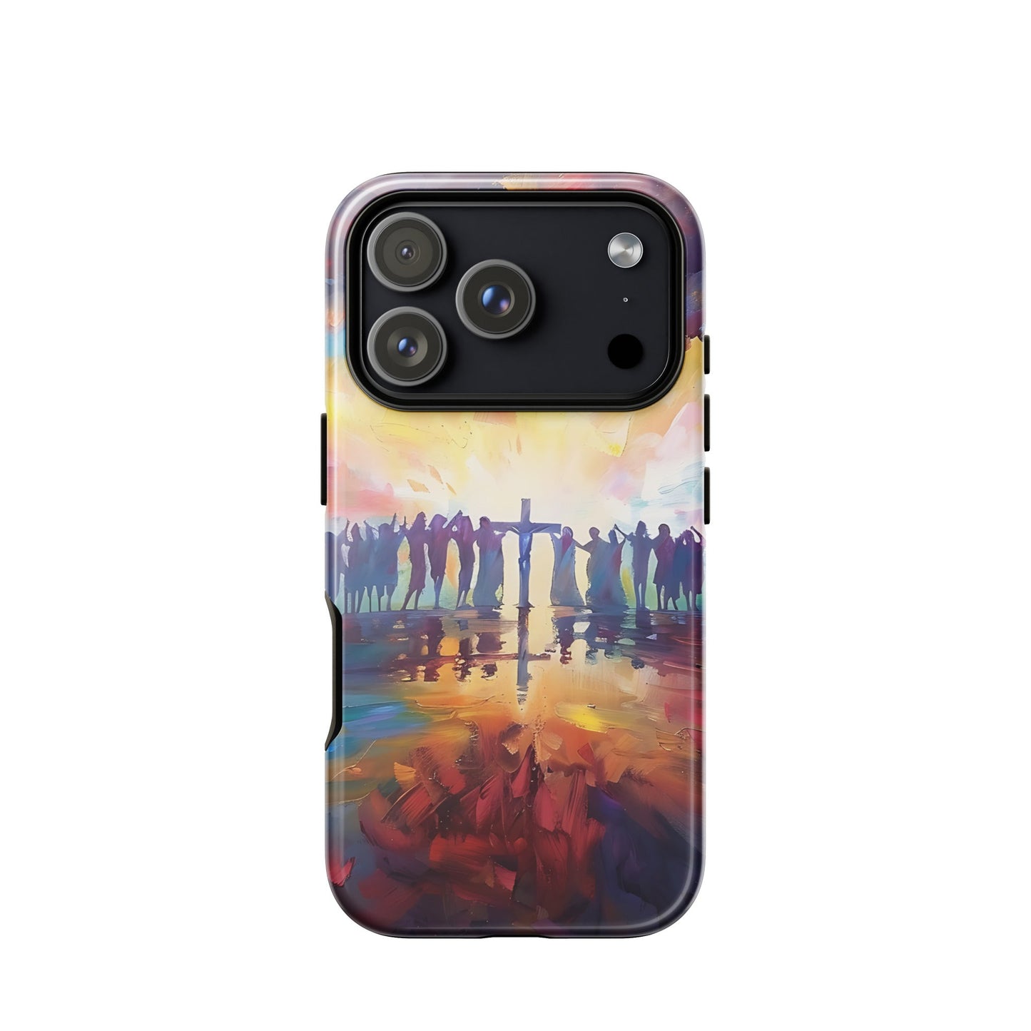 Am Kreuz vereint – Hoffnung für alle - Hardcase iPhone® Handyhülle - iPhone 17 Pro - GfoitMa