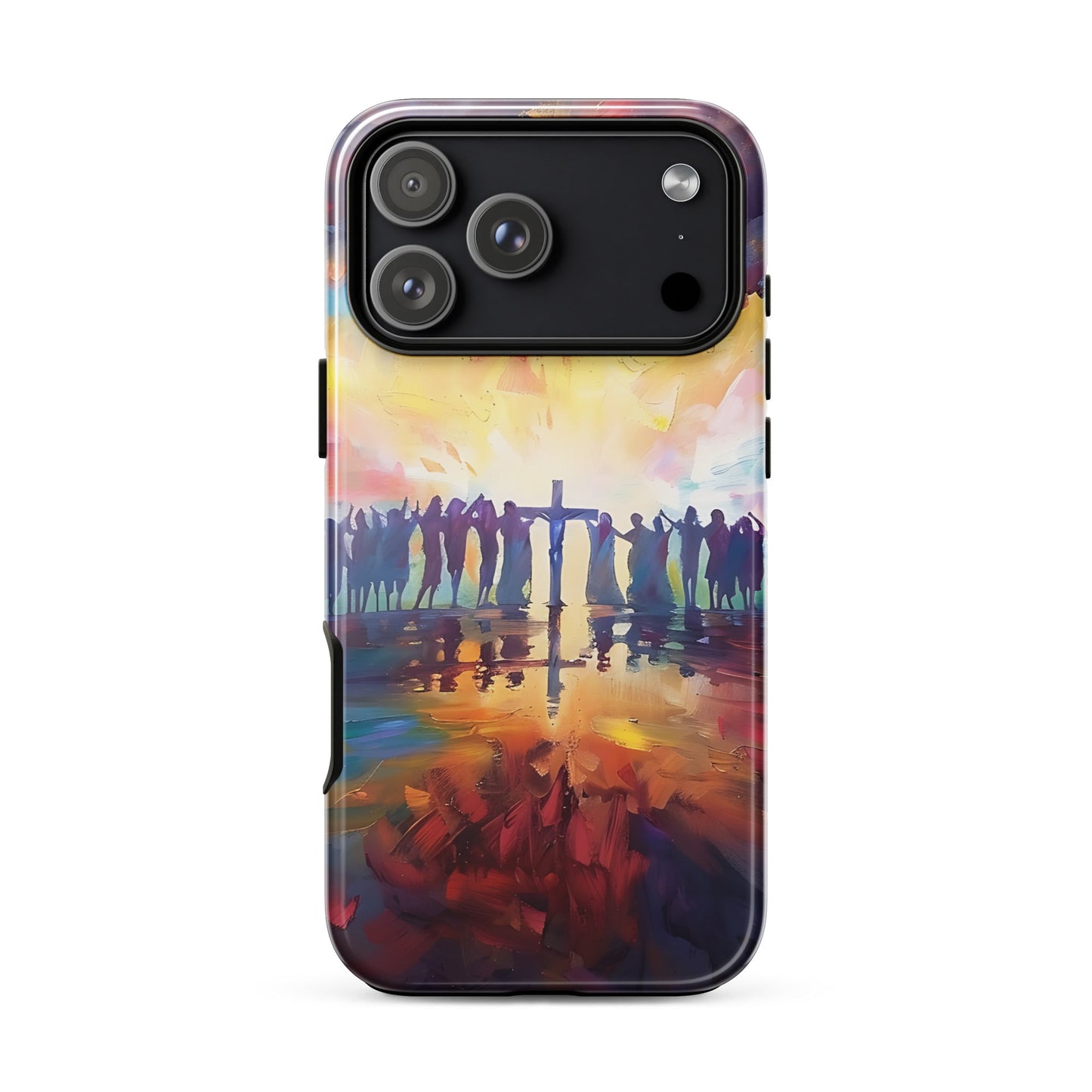 Am Kreuz vereint – Hoffnung für alle - Hardcase iPhone® Handyhülle - iPhone 17 Pro Max - GfoitMa