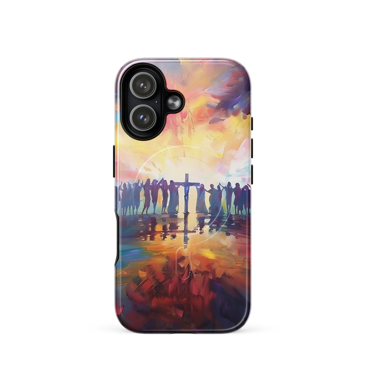Am Kreuz vereint – Hoffnung für alle - Hardcase iPhone®-Hülle mit MagSafe® - iPhone 17 - GfoitMa
