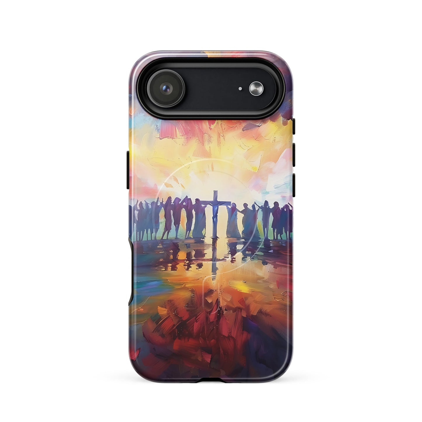Am Kreuz vereint – Hoffnung für alle - Hardcase iPhone®-Hülle mit MagSafe® - iPhone 17 Air - GfoitMa