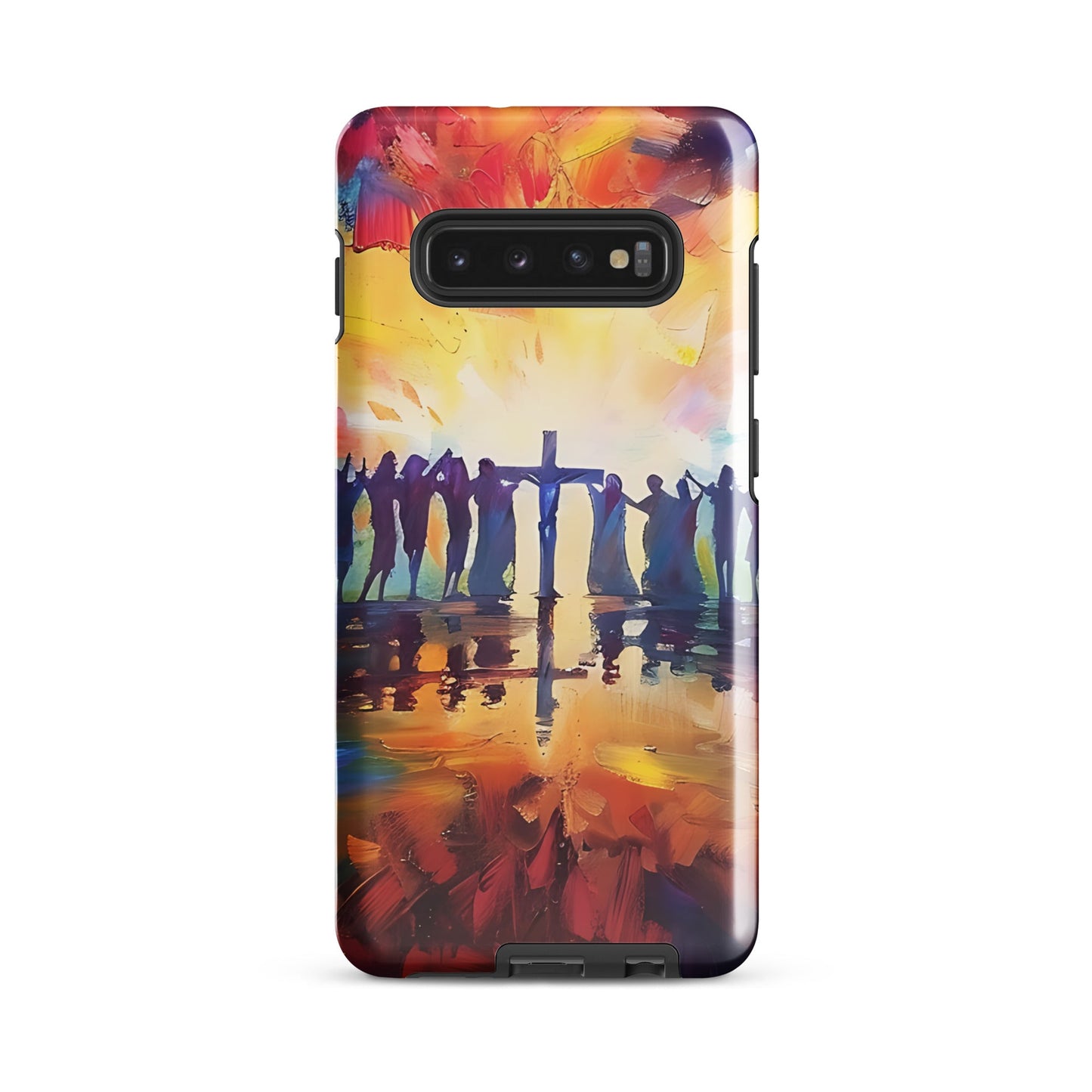 Am Kreuz vereint – Hoffnung für alle - Hardcase Samsung®-Hülle - Samsung Galaxy S22 - GfoitMa