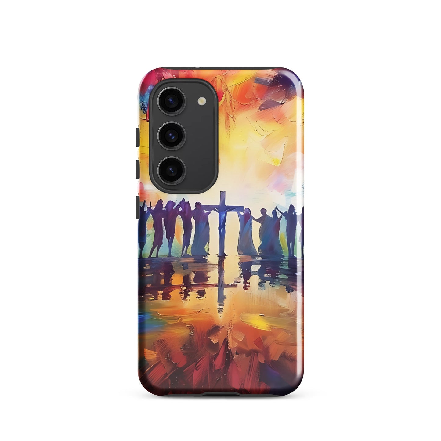Am Kreuz vereint – Hoffnung für alle - Hardcase Samsung®-Hülle - Samsung Galaxy S23 - GfoitMa