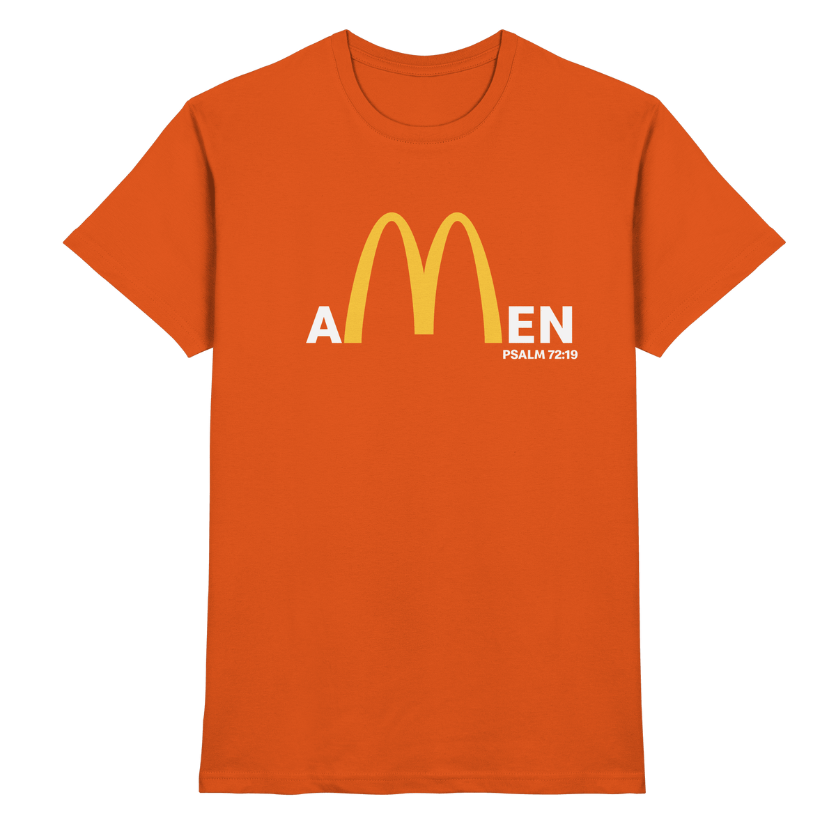 Amen Psalm 72,19 – Christliches Statement Design | Gott sei gepriesen in Ewigkeit - Premium Shirt - Unisex-Shirts - Red - GfoitMa
