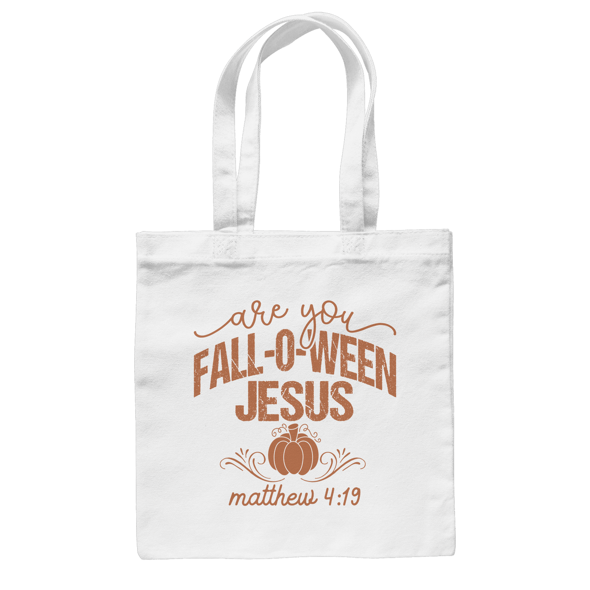 Are you FALL O WEEN Jesus? – Matthew 4:19 | Christliche Halloween Produkte - Baumwolltasche - Taschen - White - GfoitMa