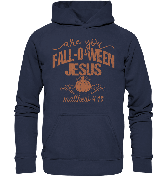 Are you FALL O WEEN Jesus? – Matthew 4:19 | Christliche Halloween Produkte - Kids Premium Hoodie - Kids & Babys - Deep Navy - GfoitMa