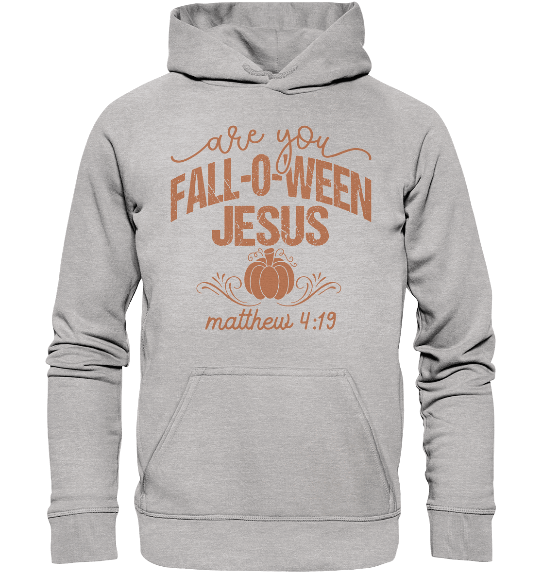 Are you FALL O WEEN Jesus? – Matthew 4:19 | Christliche Halloween Produkte - Kids Premium Hoodie - Kids & Babys - Heather Grey (meliert) - GfoitMa