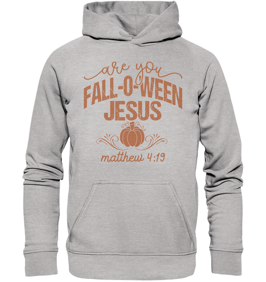 Are you FALL O WEEN Jesus? – Matthew 4:19 | Christliche Halloween Produkte - Kids Premium Hoodie - Kids & Babys - Heather Grey (meliert) - GfoitMa