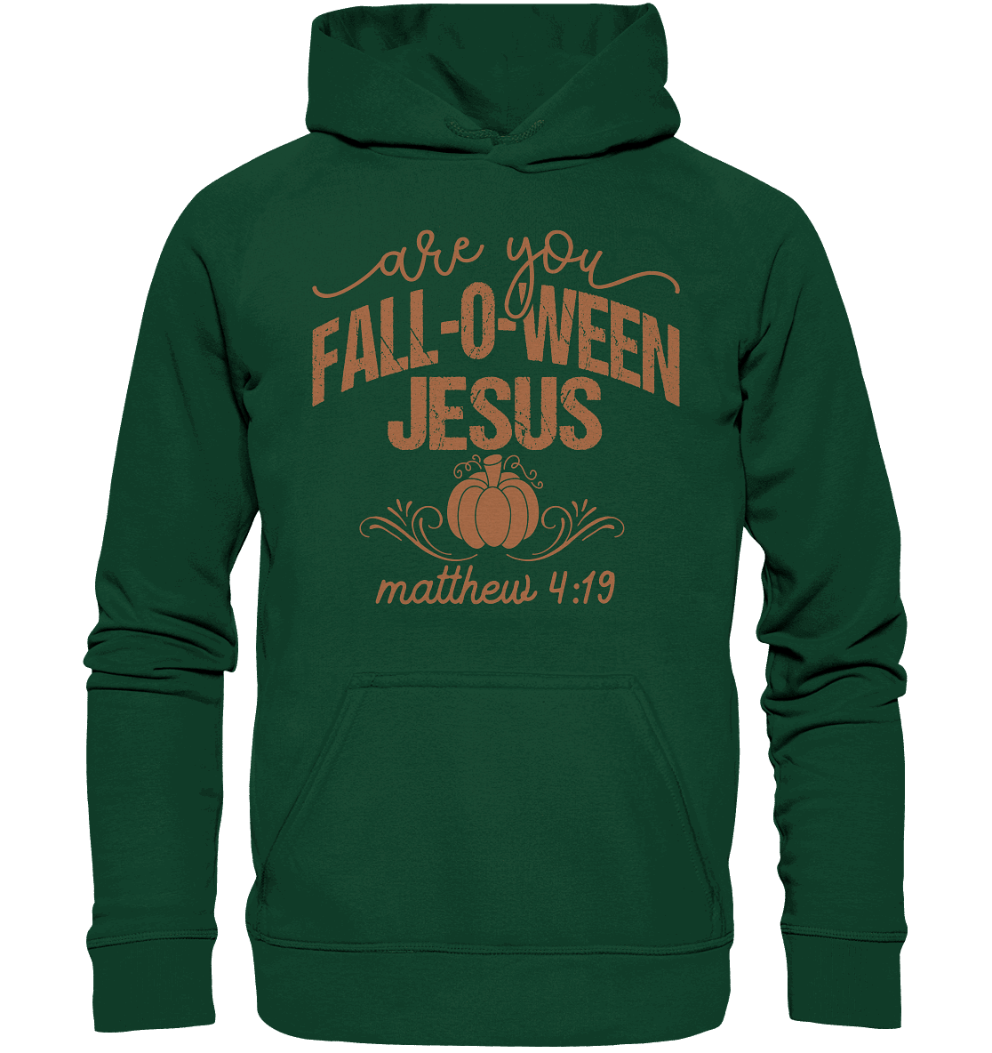 Are you FALL O WEEN Jesus? – Matthew 4:19 | Christliche Halloween Produkte - Kids Premium Hoodie - Kids & Babys - Bottlegreen - GfoitMa