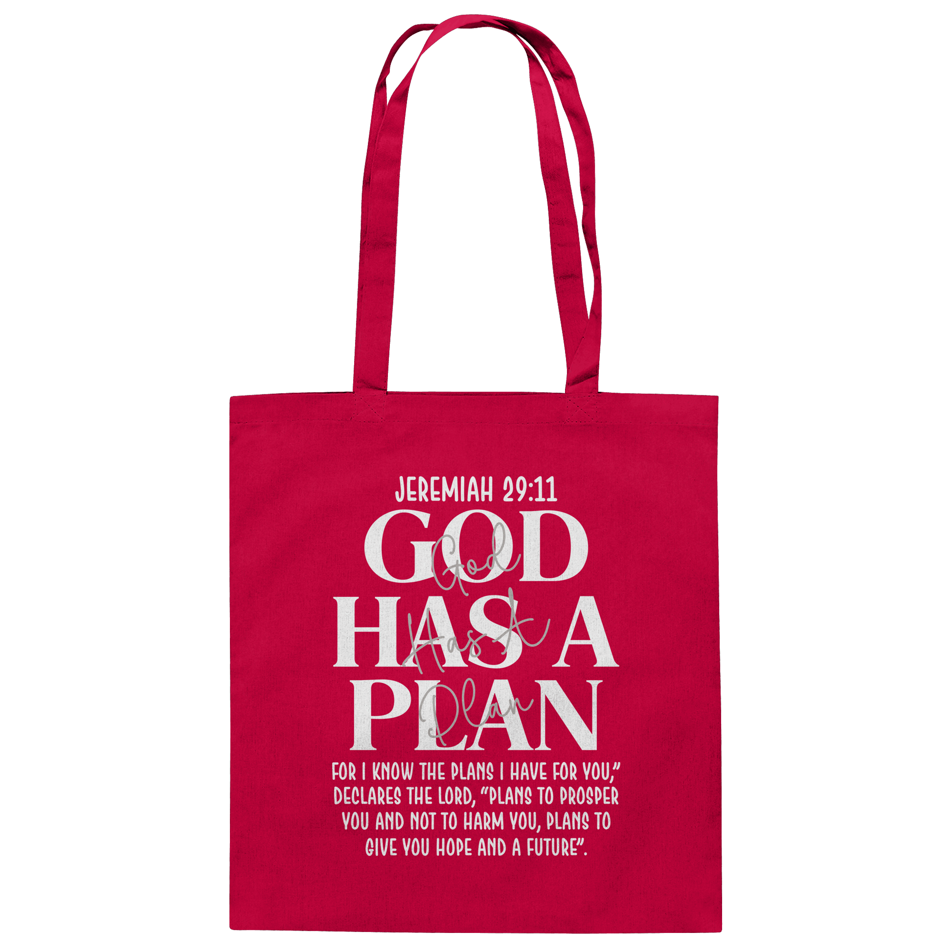 Jeremiah 29:11 – God Has a Plan | Christliches Design - Baumwolltasche