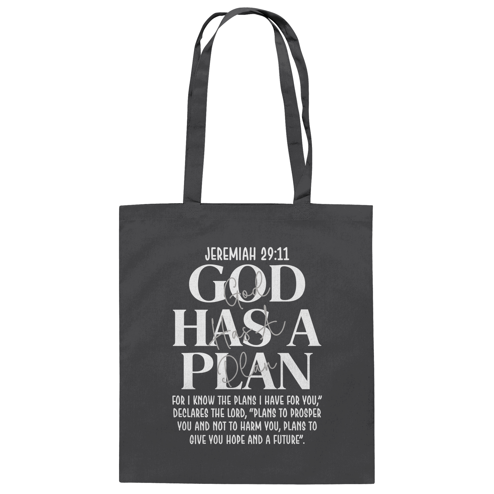 Jeremiah 29:11 – God Has a Plan | Christliches Design - Baumwolltasche