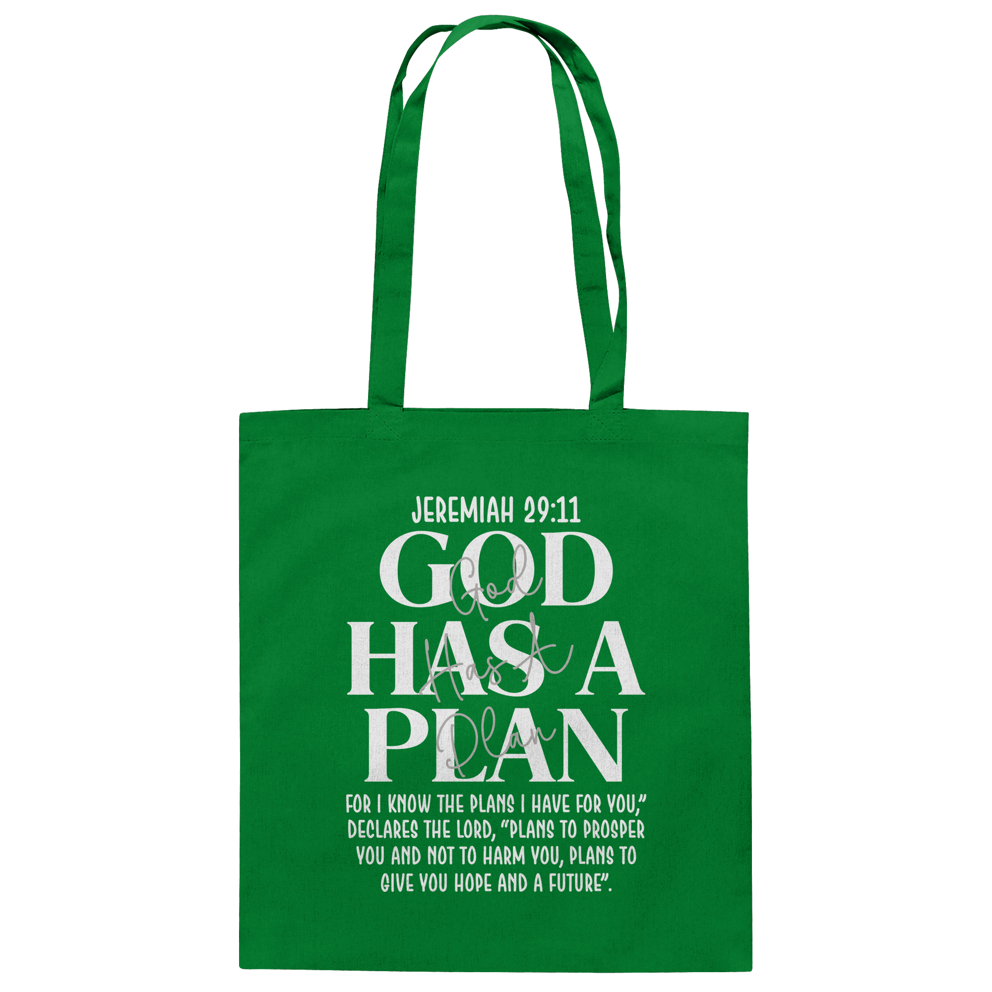 Jeremiah 29:11 – God Has a Plan | Christliches Design - Baumwolltasche
