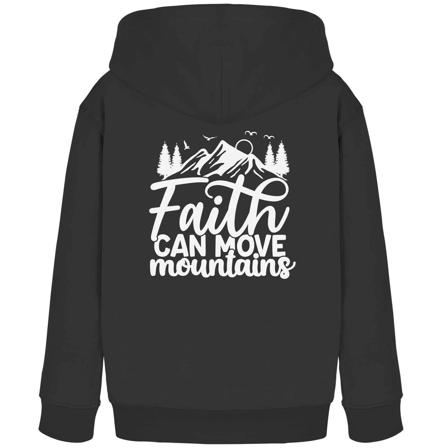 Glaube, der Berge versetzen kann - Matthäus 17:20 - Kids Organic Hoodie