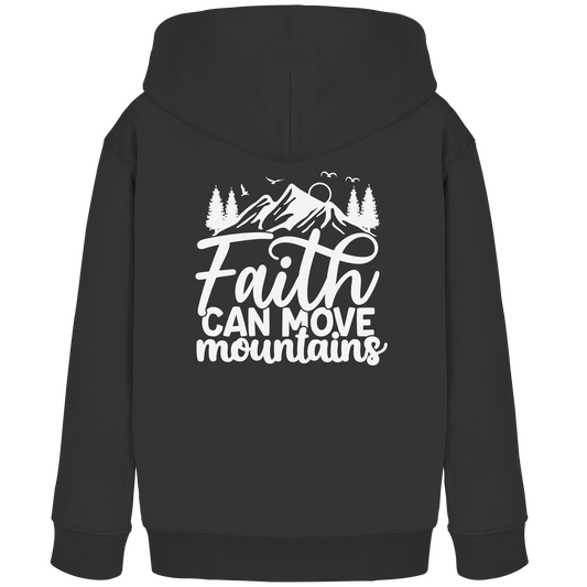 Glaube, der Berge versetzen kann - Matthäus 17:20 - Kids Organic Hoodie