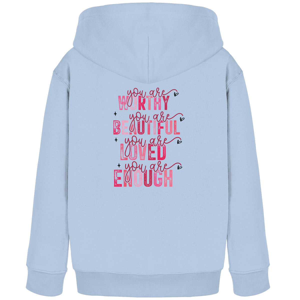 Du bist wertvoll – Eine Erinnerung an die Wahrheit - Kids Organic Hoodie
