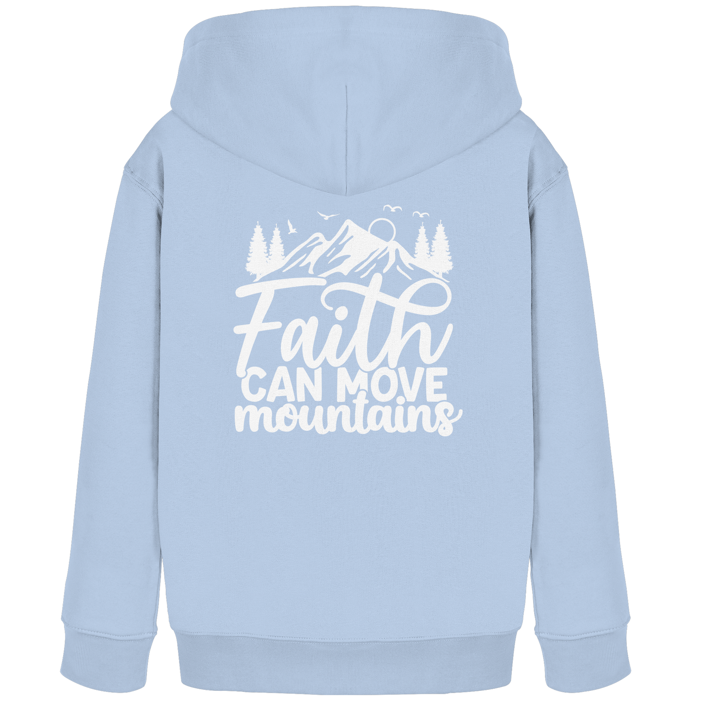 Glaube, der Berge versetzen kann - Matthäus 17:20 - Kids Organic Hoodie