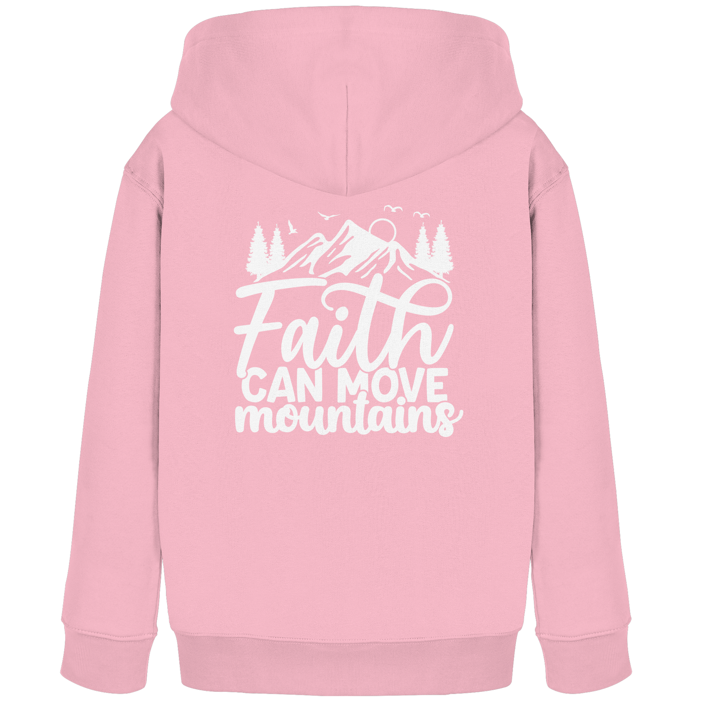 Glaube, der Berge versetzen kann - Matthäus 17:20 - Kids Organic Hoodie