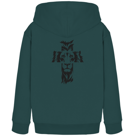The Lion in the Cross - Courage and Grace United | Christian Apparel - Kids Organic Hoodie