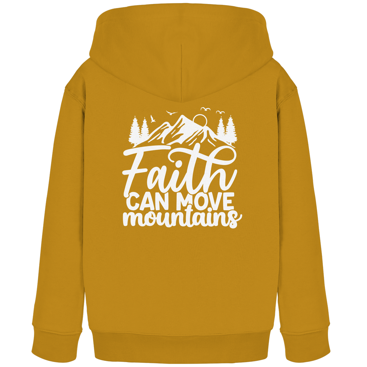 Glaube, der Berge versetzen kann - Matthäus 17:20 - Kids Organic Hoodie