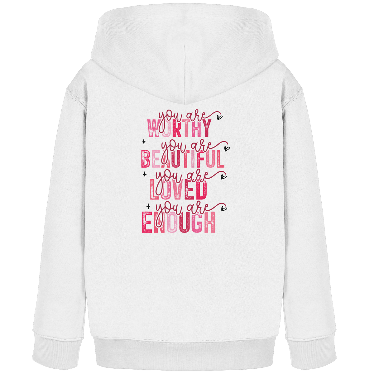 Du bist wertvoll – Eine Erinnerung an die Wahrheit - Kids Organic Hoodie