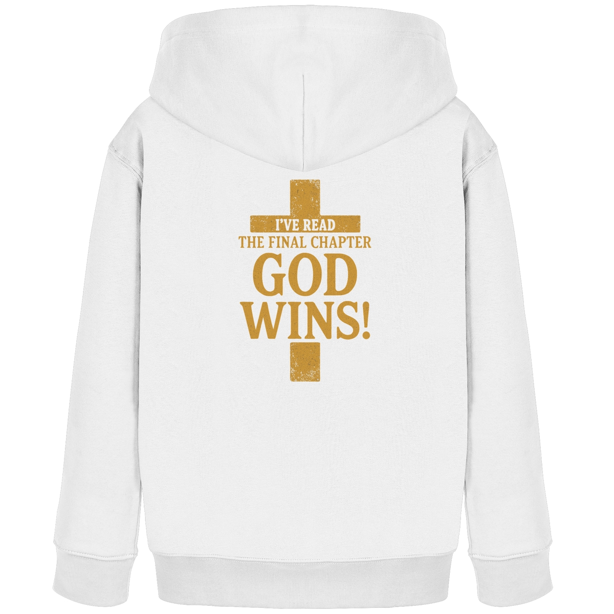 GOD WINS – Das Ende steht fest | Christliche Kleidung & Geschenke im Kreuz-Design - Kids Organic Hoodie