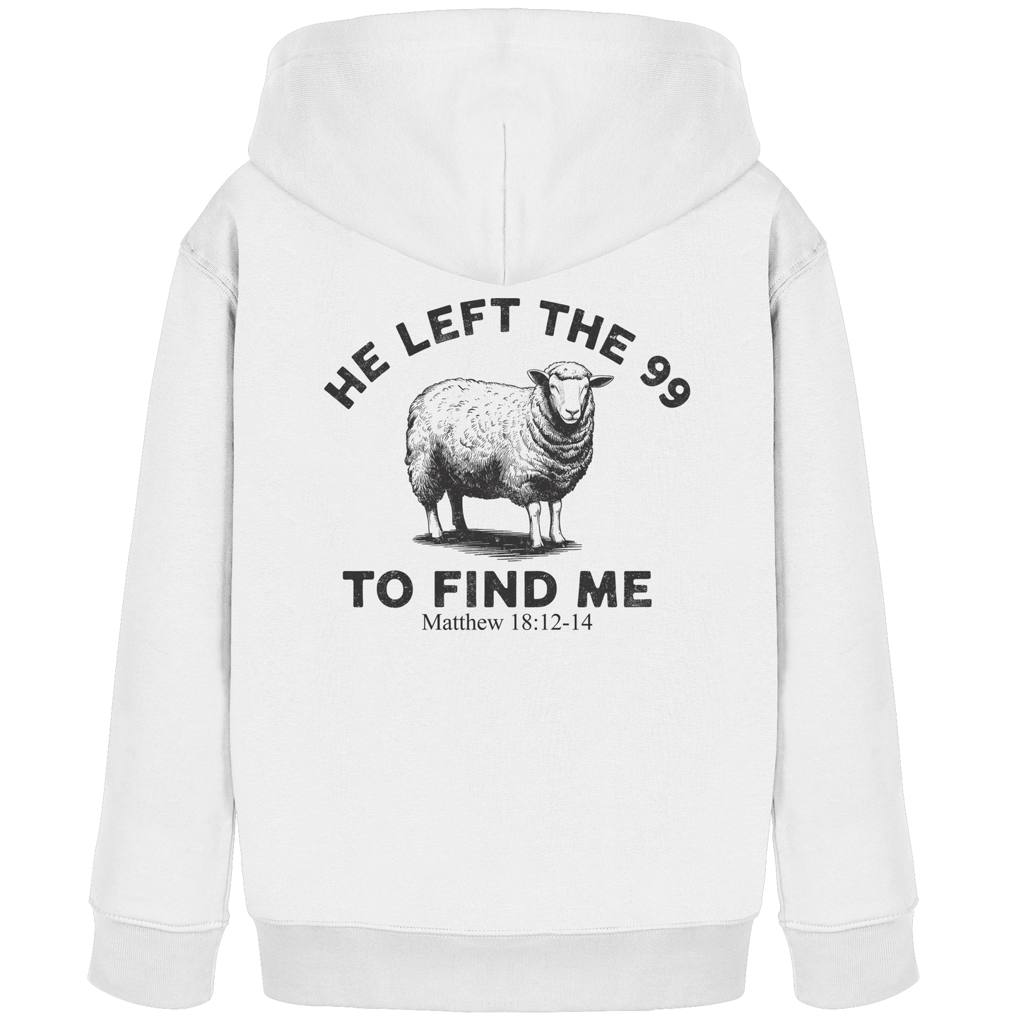 He Left the 99 to Find Me | Persönliches Glaubensbekenntnis - Kids Organic Hoodie