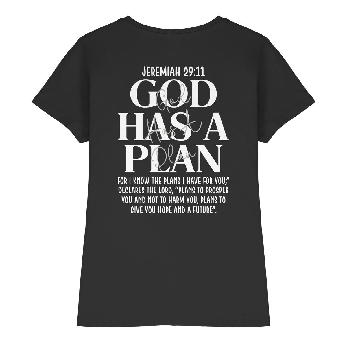 Jeremiah 29:11 – God Has a Plan | Christliches Design - Ladies Premium Shirt - GfoitMa