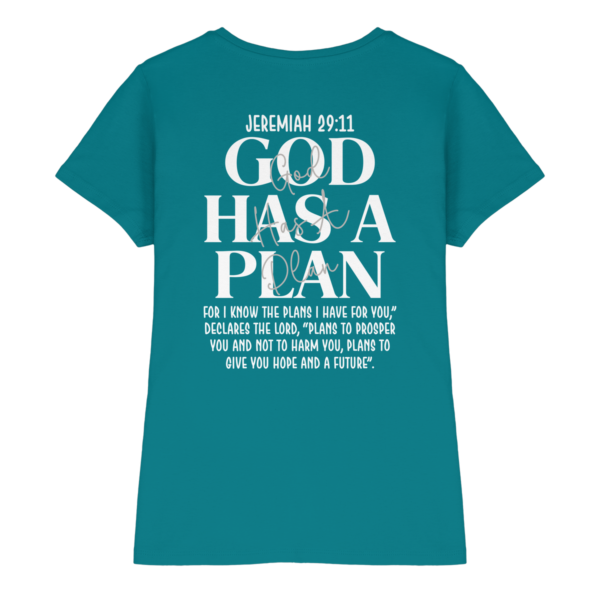 Jeremiah 29:11 – God Has a Plan | Christliches Design - Ladies Premium Shirt - GfoitMa