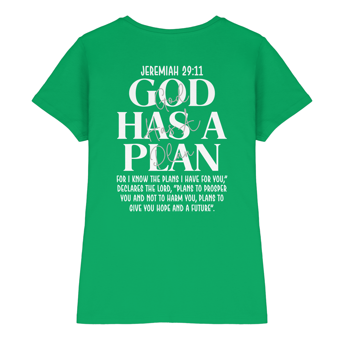 Jeremiah 29:11 – God Has a Plan | Christliches Design - Ladies Premium Shirt - GfoitMa