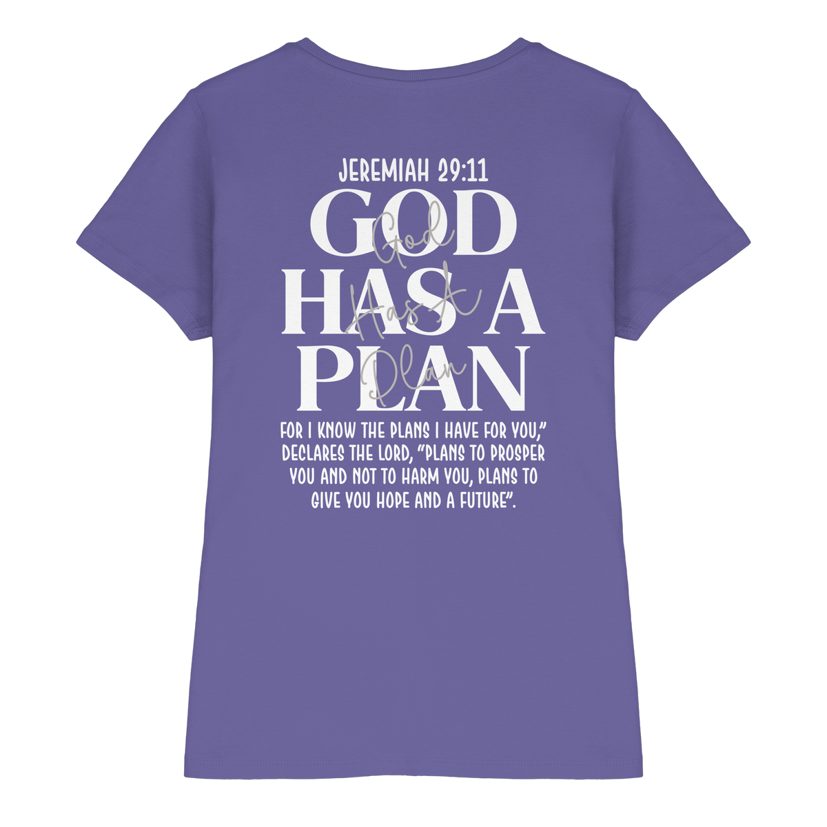 Jeremiah 29:11 – God Has a Plan | Christliches Design - Ladies Premium Shirt - GfoitMa
