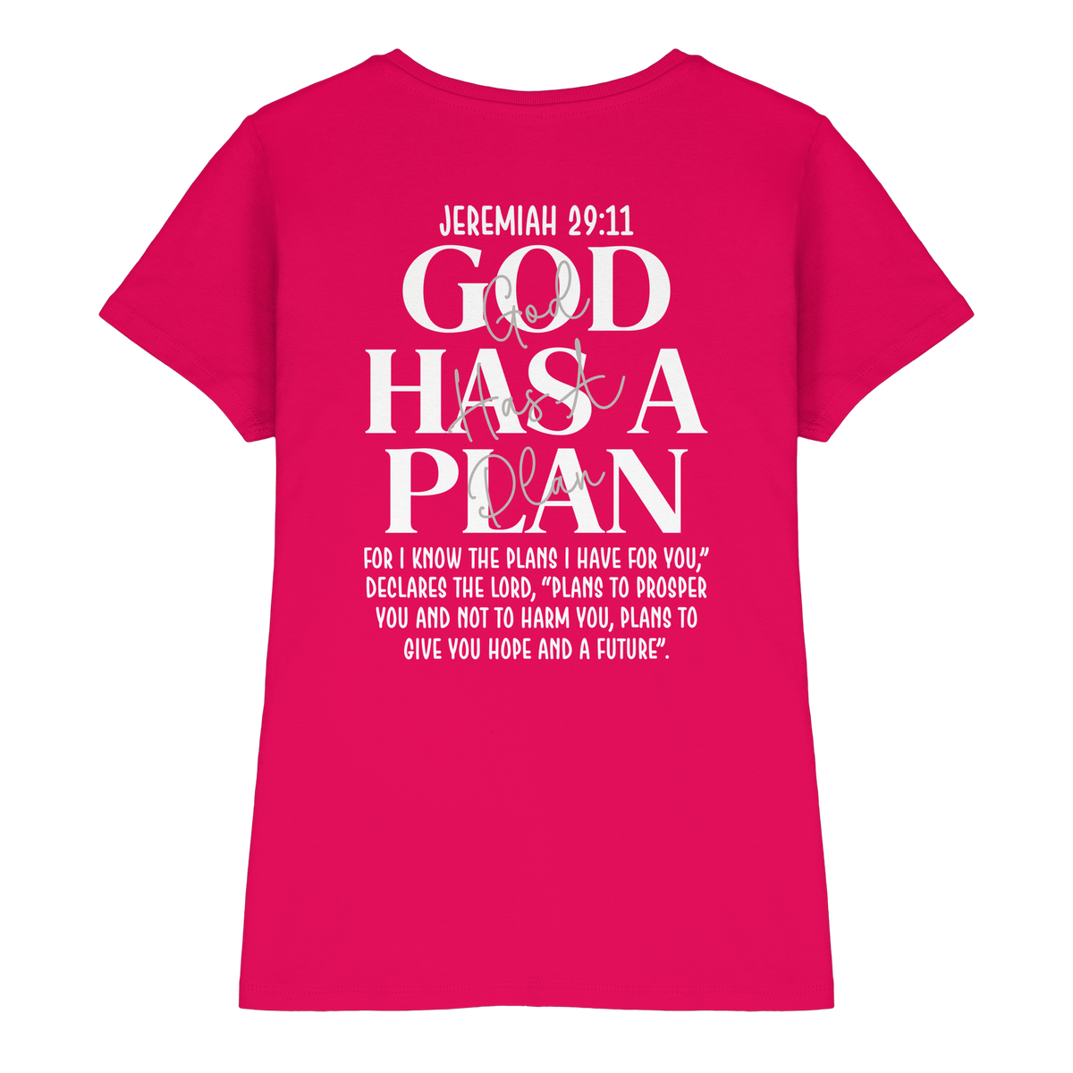 Jeremiah 29:11 – God Has a Plan | Christliches Design - Ladies Premium Shirt - GfoitMa
