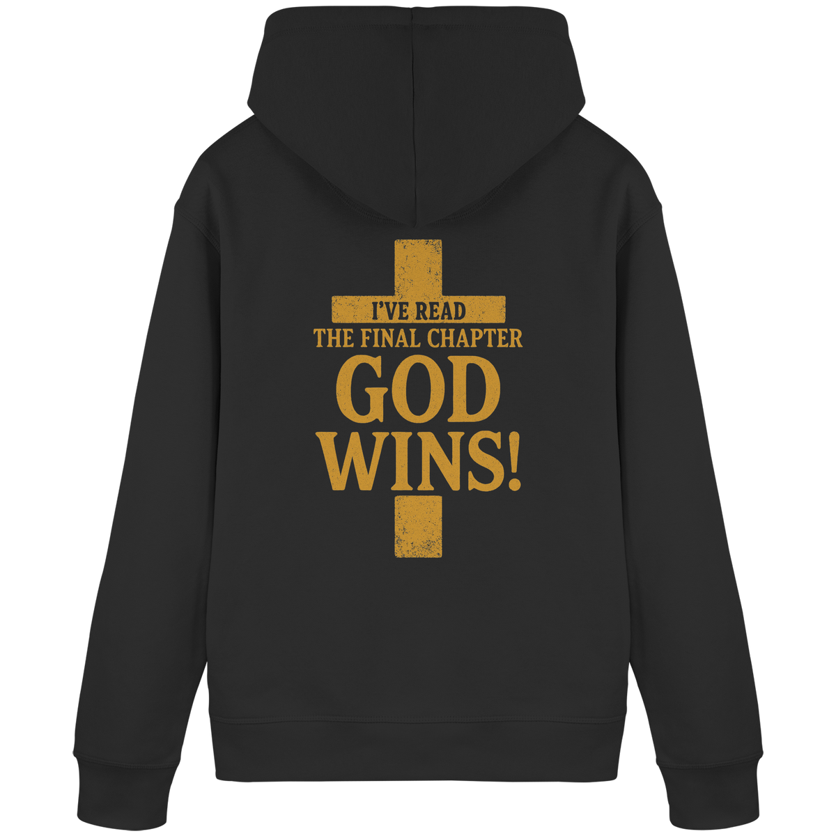 GOD WINS – Das Ende steht fest | Christliche Kleidung & Geschenke im Kreuz-Design - Organic Basic Hoodie