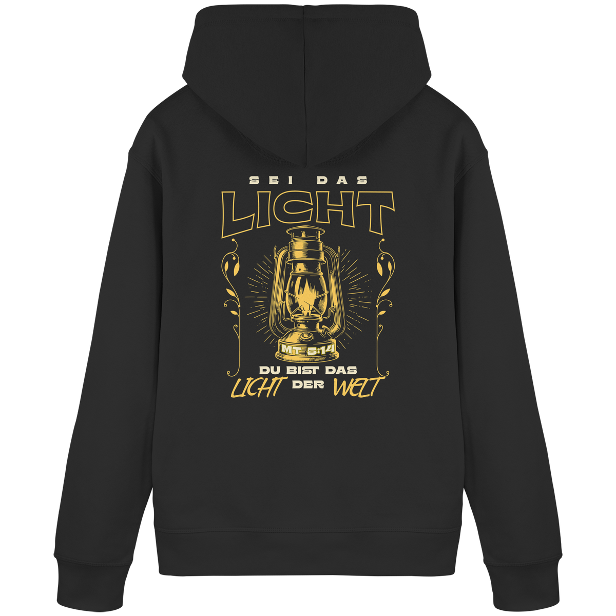 Sei das Licht – Du bist das Licht der Welt | Christliche Kleidung - Organic Basic Hoodie