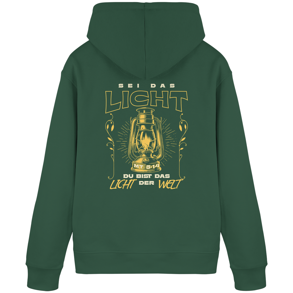 Sei das Licht – Du bist das Licht der Welt | Christliche Kleidung - Organic Basic Hoodie