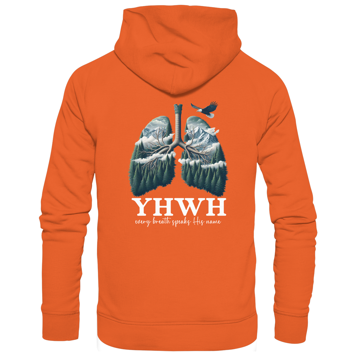 YHWH – Every Breath Speaks His Name | Atem des Lebens | Christliches Design - Organic Basic Hoodie - GfoitMa