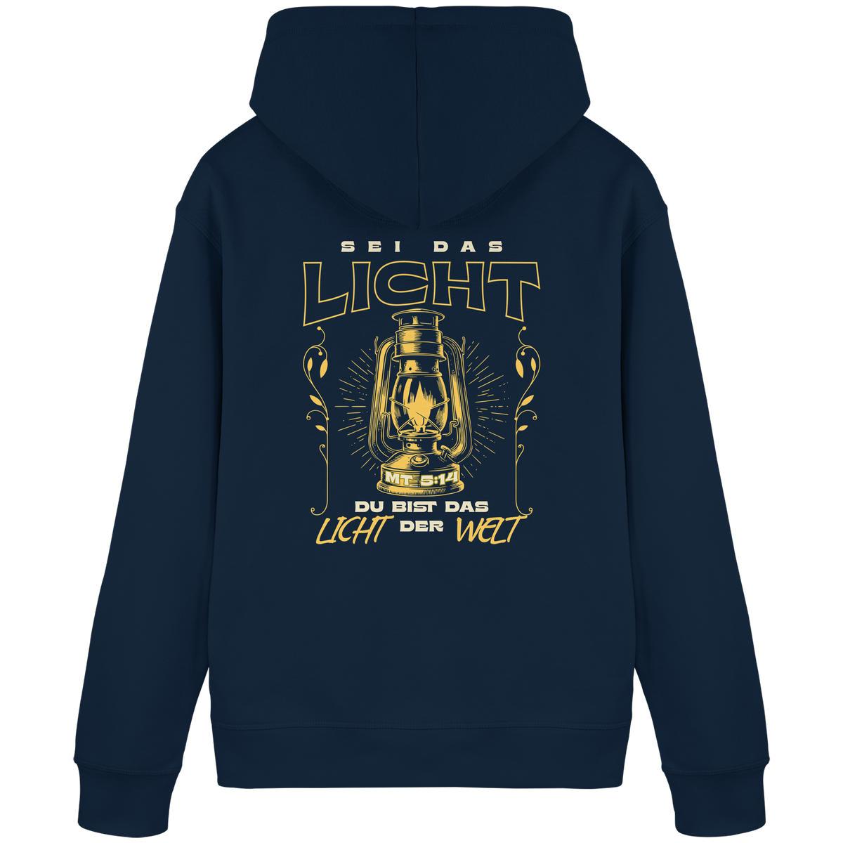 Sei das Licht – Du bist das Licht der Welt | Christliche Kleidung - Organic Basic Hoodie