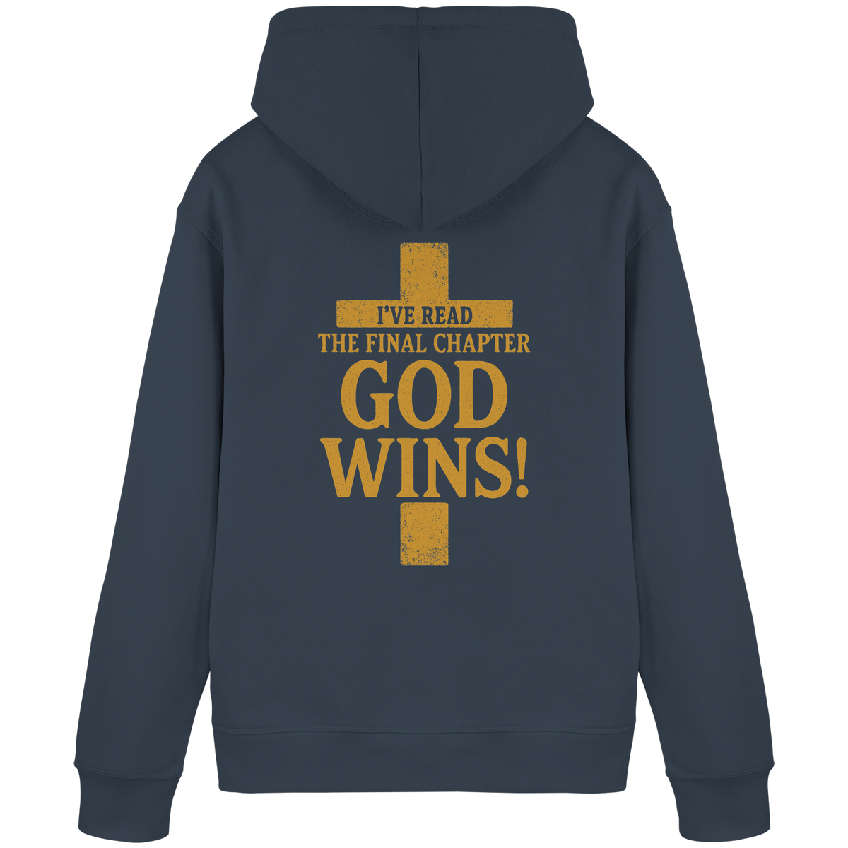 GOD WINS – Das Ende steht fest | Christliche Kleidung & Geschenke im Kreuz-Design - Organic Basic Hoodie