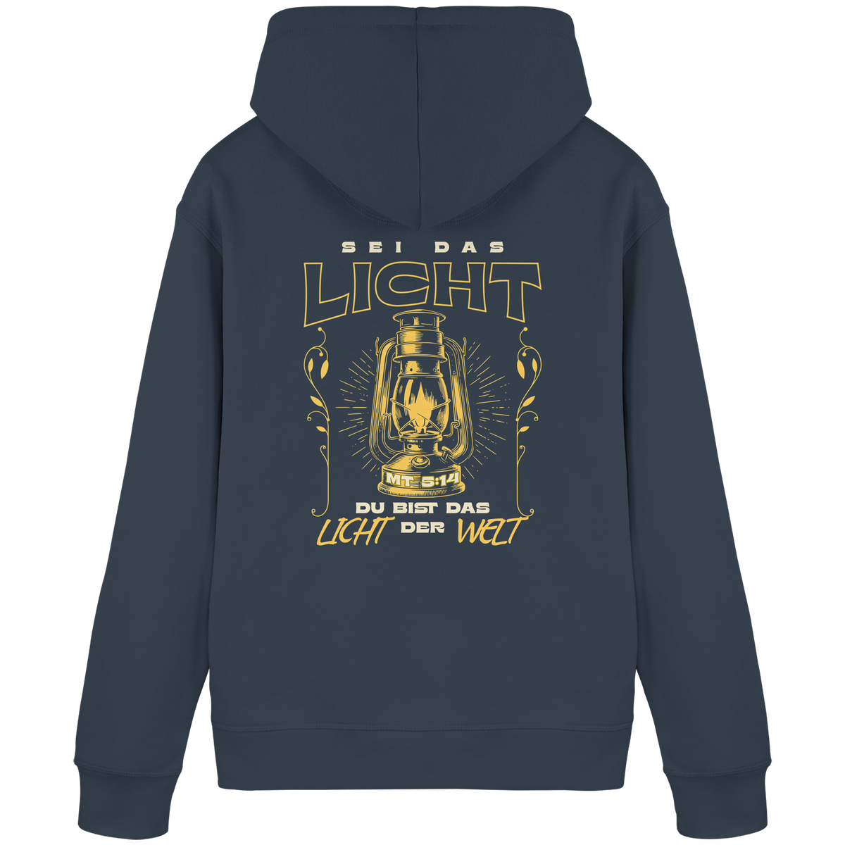 Sei das Licht – Du bist das Licht der Welt | Christliche Kleidung - Organic Basic Hoodie