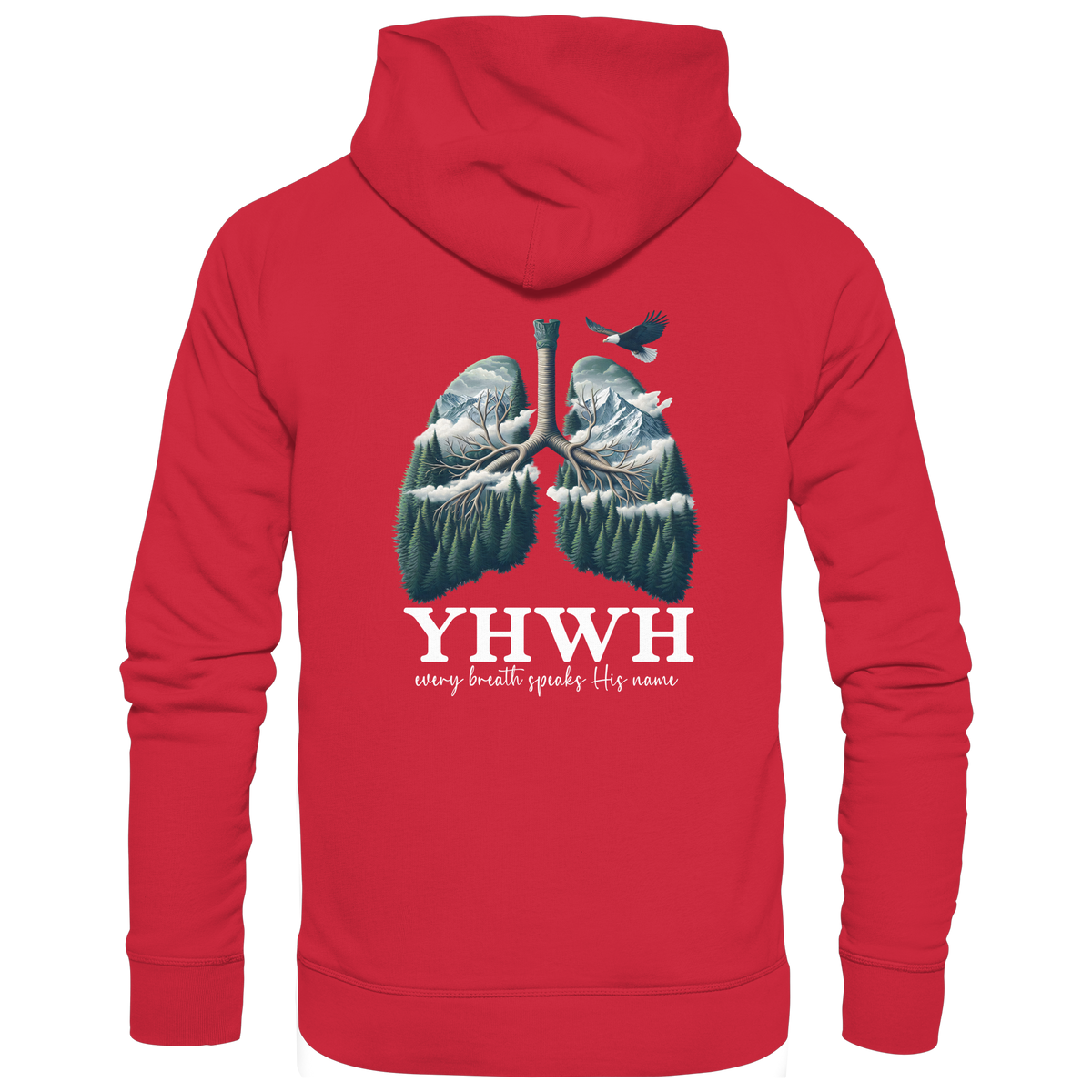 YHWH – Every Breath Speaks His Name | Atem des Lebens | Christliches Design - Organic Basic Hoodie - GfoitMa