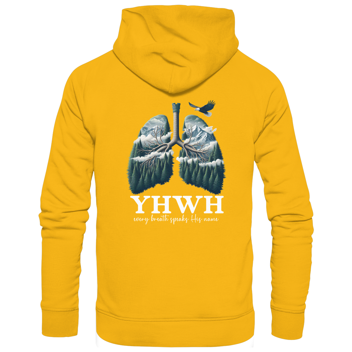 YHWH – Every Breath Speaks His Name | Atem des Lebens | Christliches Design - Organic Basic Hoodie - GfoitMa