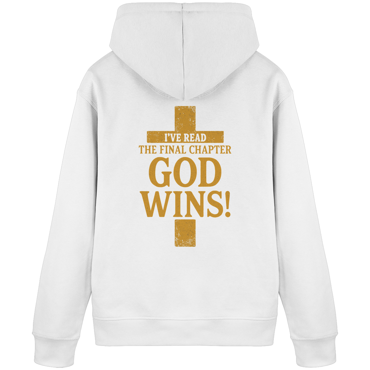 GOD WINS – Das Ende steht fest | Christliche Kleidung & Geschenke im Kreuz-Design - Organic Basic Hoodie