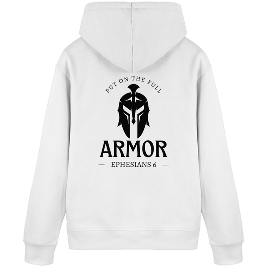 Put on the full armor - Gottes Rüstung für jeden Tag - Organic Basic Hoodie - GfoitMa - White / S
