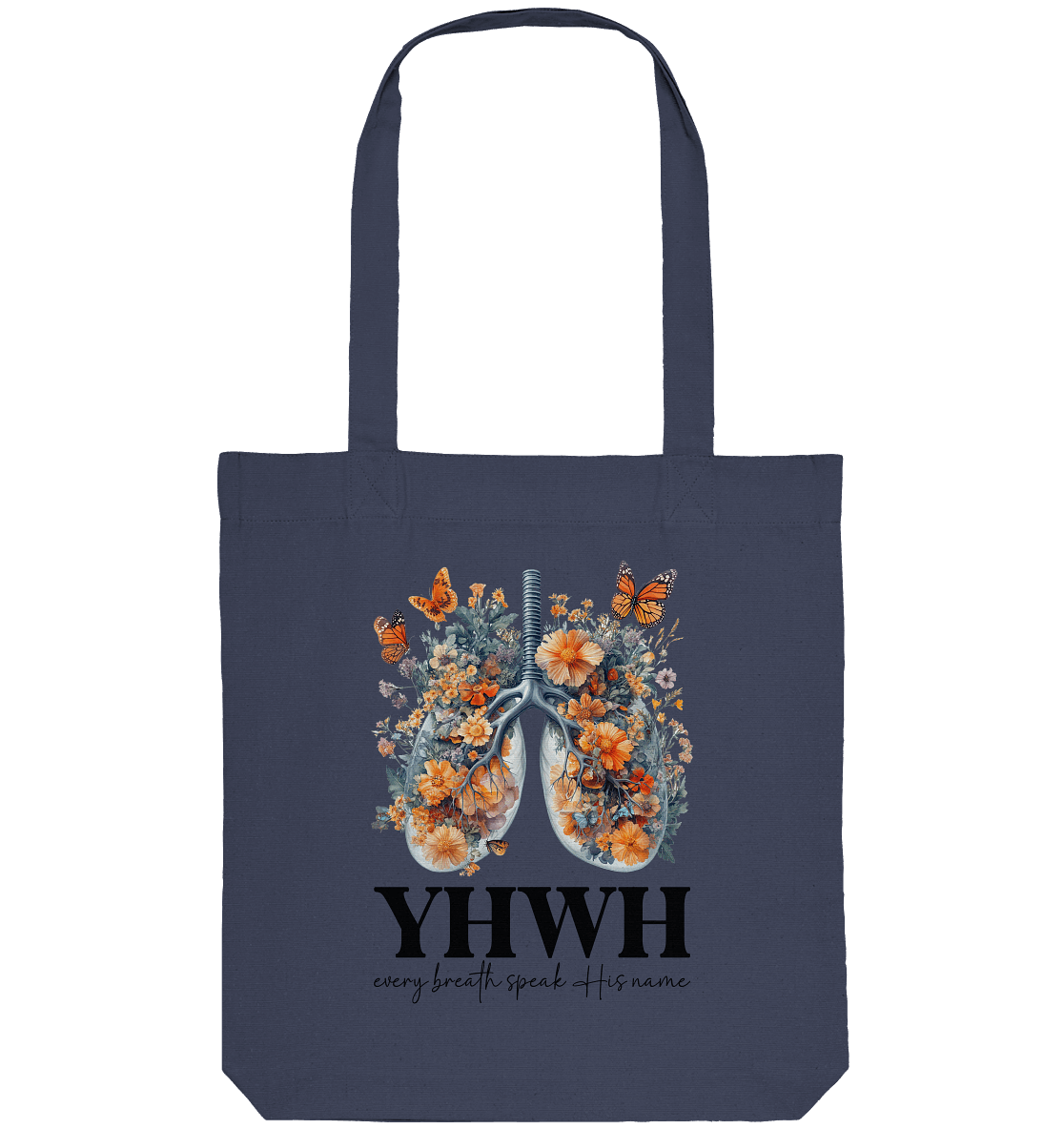 Every Breath Speak His Name – Leben, das Lobpreis atmet | Christliche Kleidung - Organic Tote-Bag