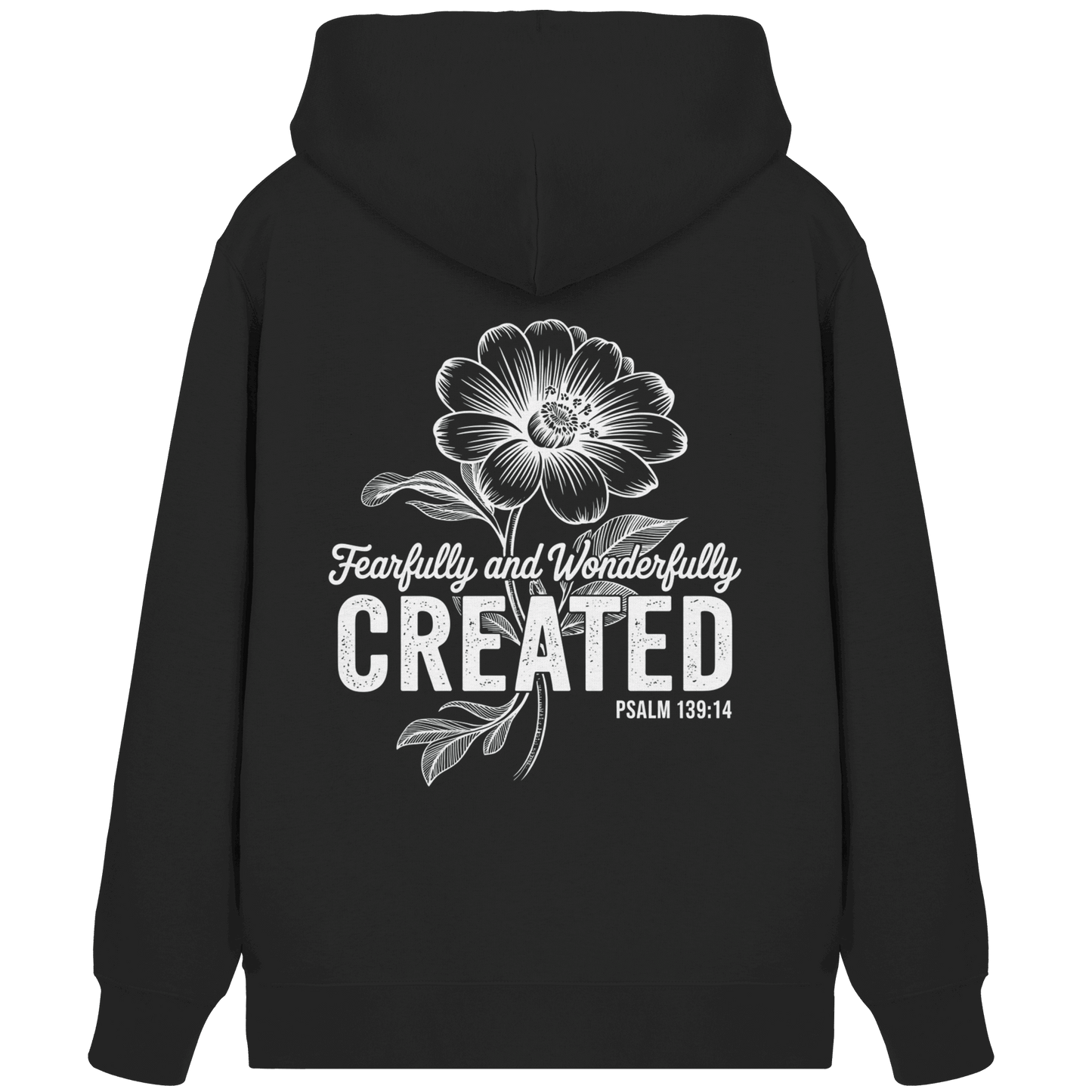 Fearfully and Wonderfully Created – Floral Grace Design - Organic Zipper