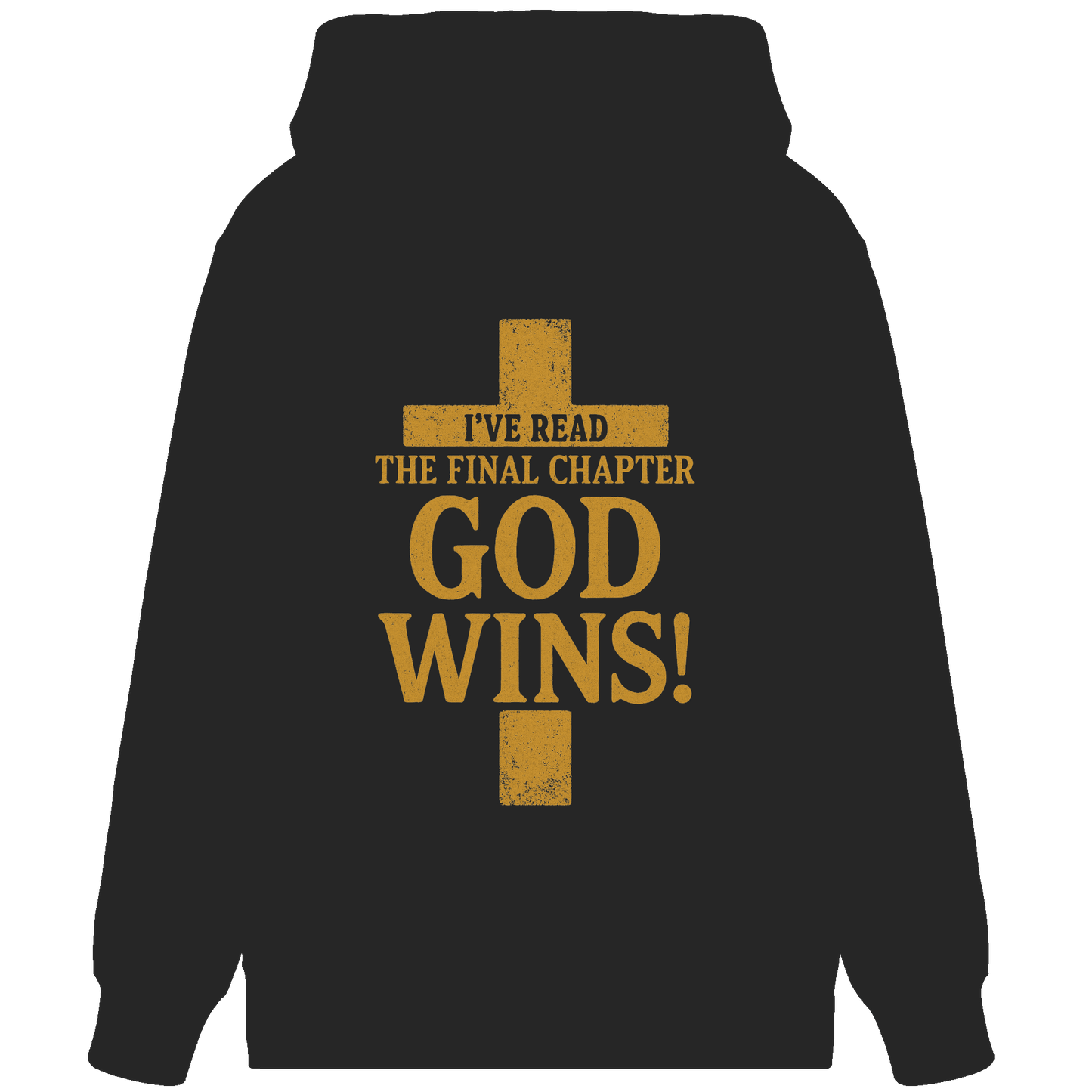 GOD WINS – Das Ende steht fest | Christliche Kleidung & Geschenke im Kreuz-Design - Organic Zipper
