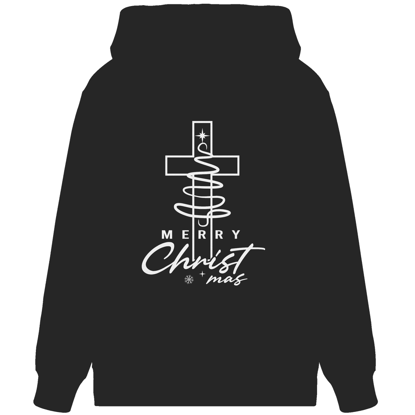 Kreuz und Christbaum – Merry Christ*mas Design - Organic Zipper