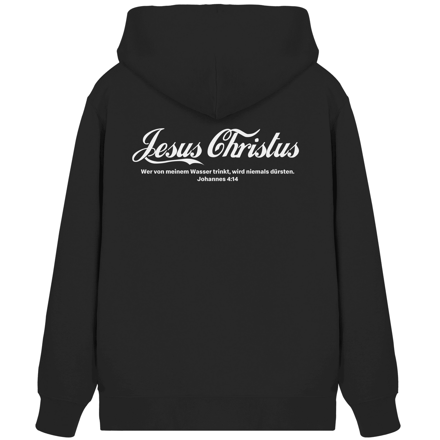 Jesus Christus – Johannes 4,14 | Christliches Statement Design „Lebendiges Wasser“ - Organic Zipper